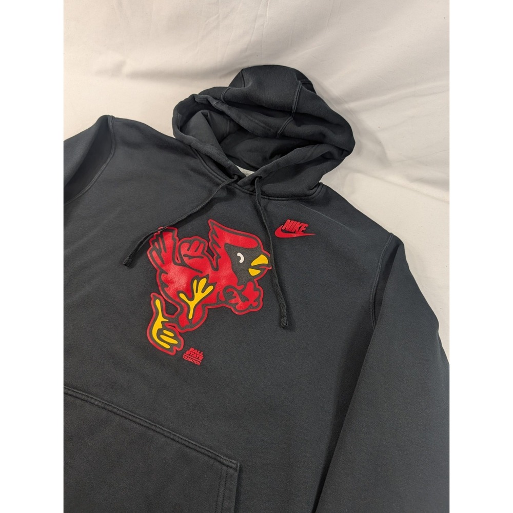 Ball State Cardinals Football Nike Big Bird Pullover Hoodie Men Cotton Blend XL